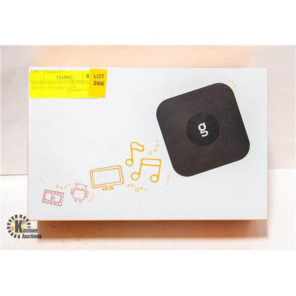 MATRICOM G-BOX STREAMING DEVICE, NOUGAT 7.1 OS