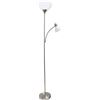 Image 1 : NEWLY ASSEMBLED SIMPLE DESIGNS 2 HEADED FLOOR LAMP