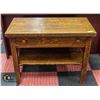 Image 1 : SMALL OAK TABLE SOLID WOOD ANTIQUE