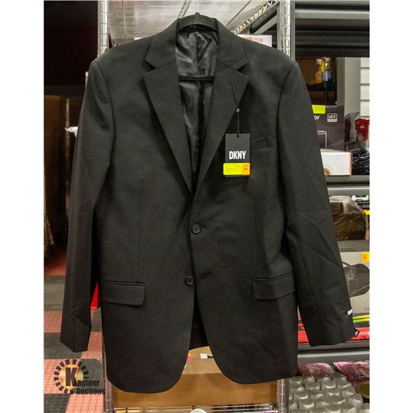 NEW WITH TAGS DKNY BLACK MENS SUIT JACKET - 42R