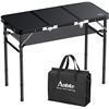 Image 1 : NEW ANBIE CAMPING TABLE 3 FT OUTDOOR BLACK