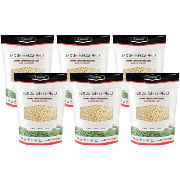 NEW BOX OF 6 LIVIVA PREMIUM SHIRATAKI RICE