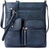 Image 1 : NEW TELENA CROSSBODY BLUE LEATHER PURSE