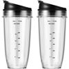 Image 1 : 2 TRITAN NUTRI NINJA CUPS - 710ML EACH WITH 2 SIP
