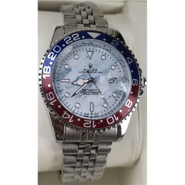 NEW REPLICA ROLEX "GMT MASTER" QUARTZ WATCH