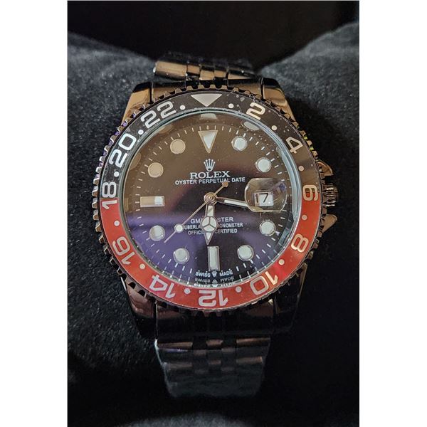 NEW REPLICA ROLEX "GMT MASTER" QUARTZ WATCH