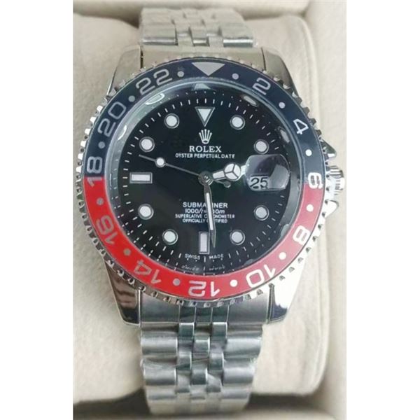NEW REPLICA ROLEX "GMT MASTER" QUARTZ WATCH