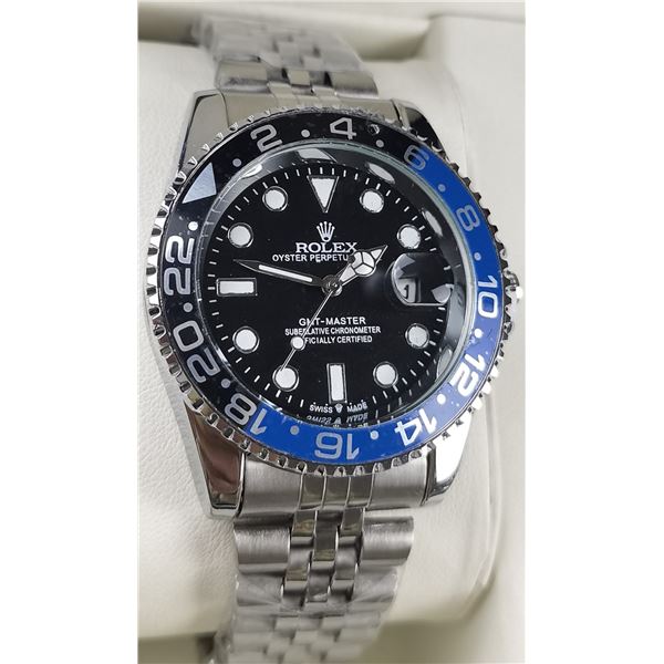 NEW REPLICA ROLEX "GMT MASTER" QUARTZ WATCH