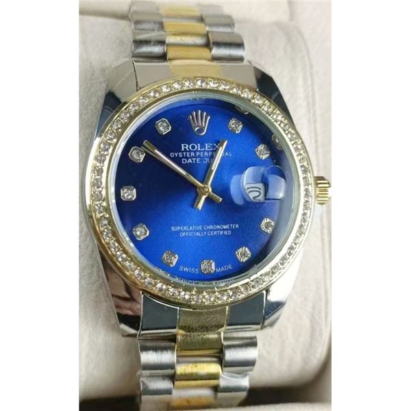 NEW REPLICA ROLEX "DATE JUST" QUARTZ WATCH