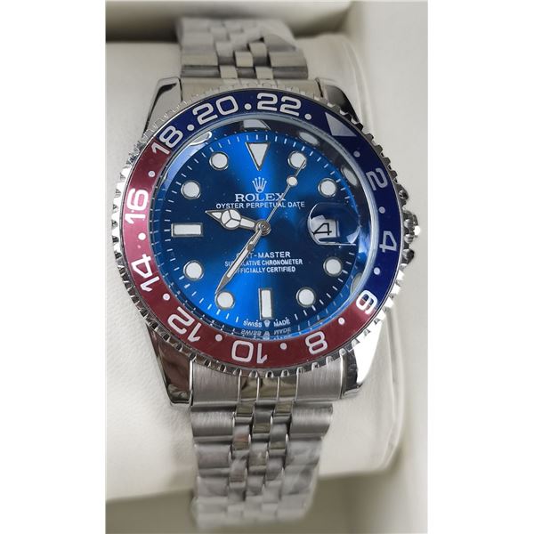 NEW REPLICA ROLEX "GMT MASTER" QUARTZ WATCH