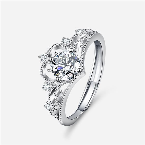1 CT GRA CERTIFIED BRILLIANT CUT MOISSANITE 925S