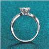 Image 3 : 1 CT GRA CERTIFIED BRILLIANT CUT MOISSANITE 925S