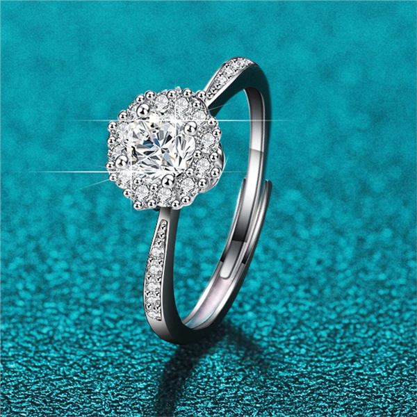 1 CT GRA CERTIFIED BRILLIANT CUT MOISSANITE 925S