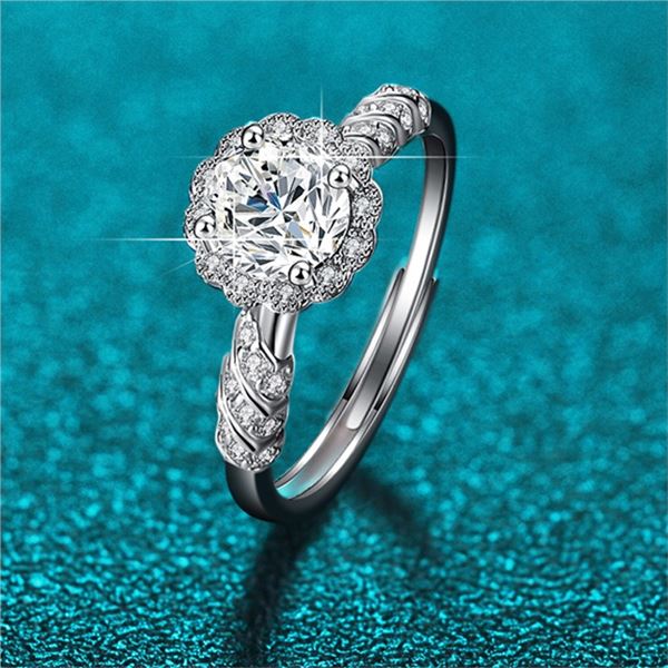 1 CT GRA CERTIFIED BRILLIANT CUT MOISSANITE 925S