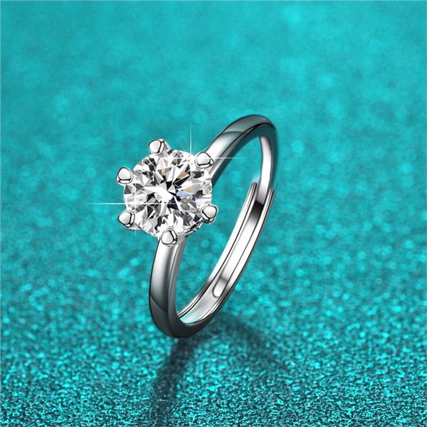1 CT GRA CERTIFIED BRILLIANT CUT MOISSANITE 925S