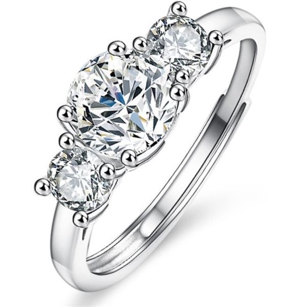1 CT GRA CERTIFIED BRILLIANT CUT MOISSANITE 925S