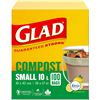 Image 1 : NEW GLAD SMALL COMPOST 10L BAG - 100PCS PER BOX