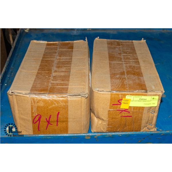 2 CASES OF DRIFT PINS 9 X 1"