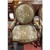 Image 2 : 2 PADDED ARM CHAIRS SOLID WOOD FRAMES