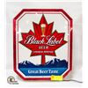 Image 1 : BLACK LABEL BEER LIGHTED SIGN 15.5" X 13"
