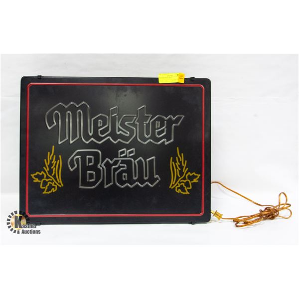 MEISTER BRAU SIGN 15" X 20"