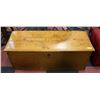 Image 1 : ANTIQUE WOOD TOY BOX STRIPED BACK TO WOOD FINISH