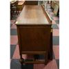 Image 2 : ANTIQUE WOOD BUFFET TIGER OAK 1920-30S