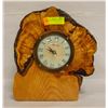 Image 1 : BURL WOOD COMMERCE QUARTZ CLOCK