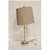 Image 1 : CONTEMPORARY CHROME TABLE LAMP 24"