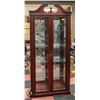 Image 1 : CHINA CABINET SOLID WOOD H-81" W-12.5" L-37.5"