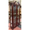 Image 2 : CHINA CABINET SOLID WOOD H-81" W-12.5" L-37.5"