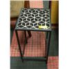 Image 1 : INLAID TILE PLANT STAND- 23.5" X 12" X 12"