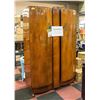 Image 1 : ANTIQUE 1920'S WOOD MENS DRESSING CABINET/WARDROBE