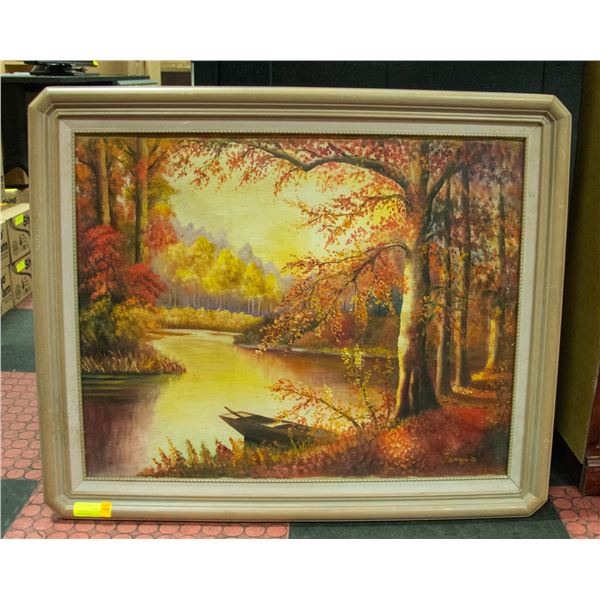 ORIGINAL OIL PAINTING, FRAMED, SIZE 36” X 24”