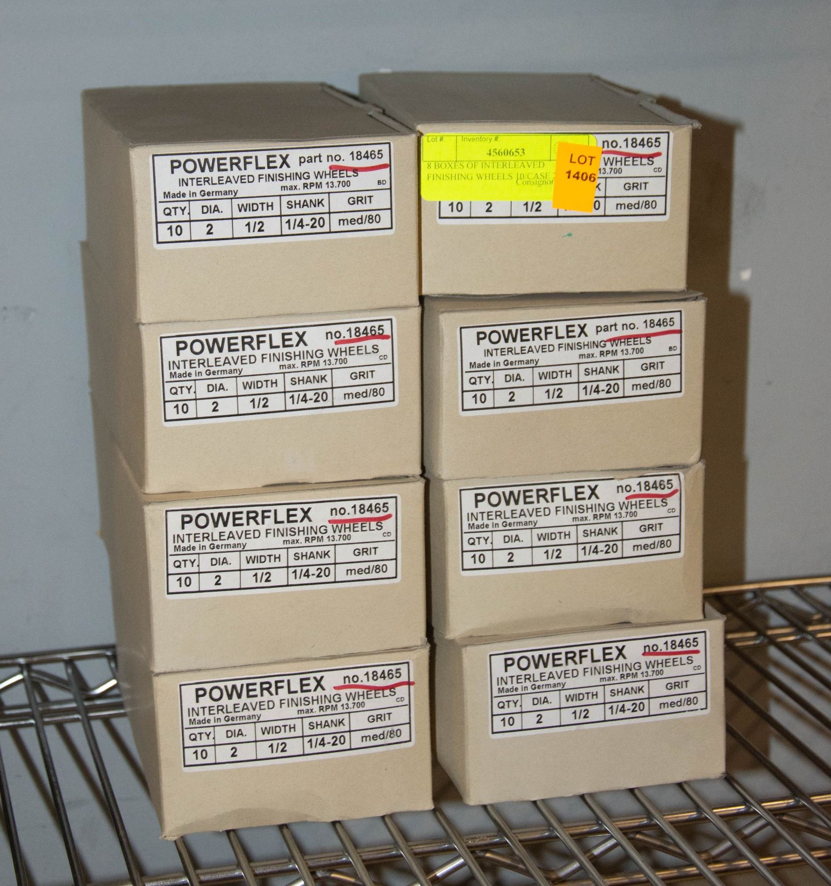 Interleafed 8 BOXES OF INTERLEAVED FINISHING WHEELS 10/CASE 2