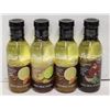 Image 1 : 4 PACK ASSORTED KRAFT PURE VINIGRETTE/MARINADES