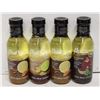 Image 1 : 4 PACK ASSORTED KRAFT PURE VINIGRETTE/MARINADES