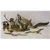 Image 1 : ASSORTED BRASS BIRD HANGINGS AND FIGURES