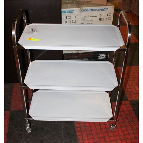 SMALL 3 TIER ROLLING CART