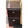 Image 1 : WOOD 2 DRAWER FILE CABINET- 30" X 27" X 16"