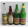Image 1 : COLLECTION OF 4 VINTAGE GLASS BOTTLES