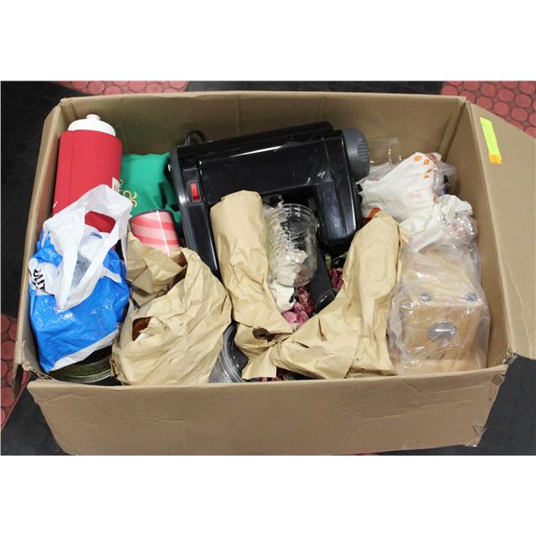 COFFEEMAKER, KNIFE BLOCK, GLASSES, MISC HOME