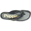 Image 2 : NEW HUSH PUPPIES EMILY TOEPOST BOLD BLACK LEATHER
