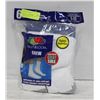 Image 1 : WHITE CREW SOCKS 6-12 SIZE 6-PACK FRUIT OF