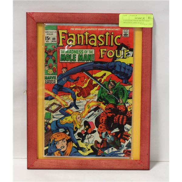 FANTASTIC FOUR #89, FRAMED MOLEMAN APPEARANCE