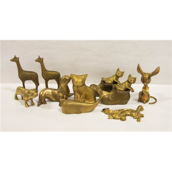 BRASS ANIMAL FIGURES