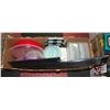 Image 1 : BOX OF TUPPERWARE + NEW IKEA DRAWER INSERT