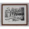 Image 1 : 2 FRAMED GLASS SKETCHES OF MUSKOKA