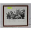 Image 2 : 2 FRAMED GLASS SKETCHES OF MUSKOKA