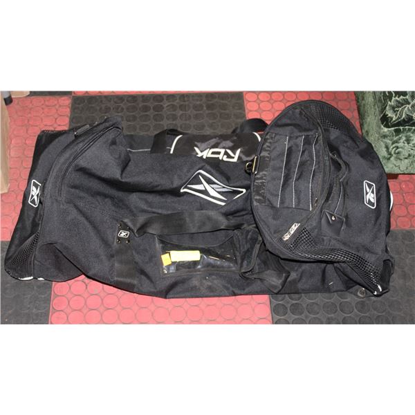 RBK BLACK DUFFLE BAG